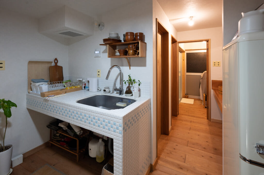 title kitchen sink in japanese kitchen on goto islands
