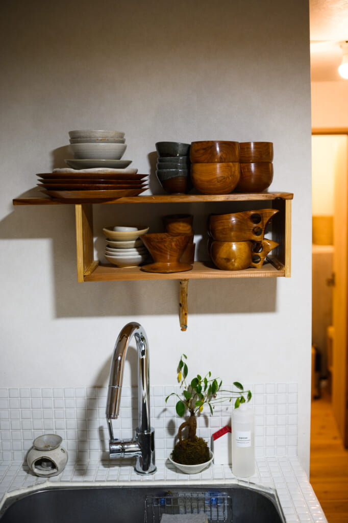 japanese kitchen shelf on goto islands
