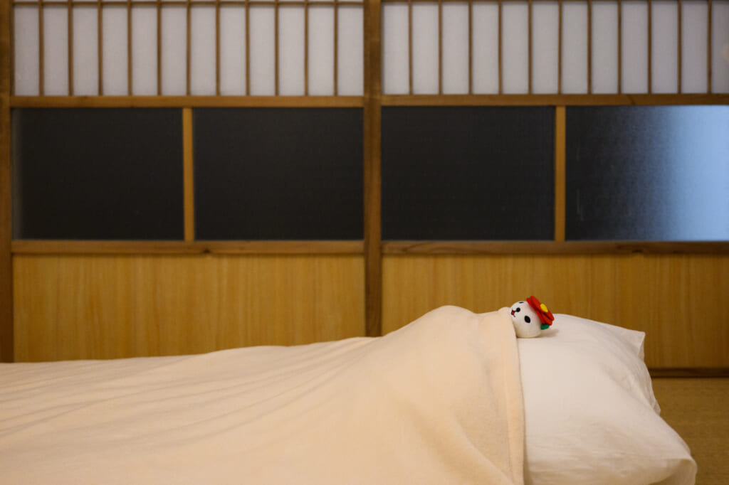 japanese futon with doll