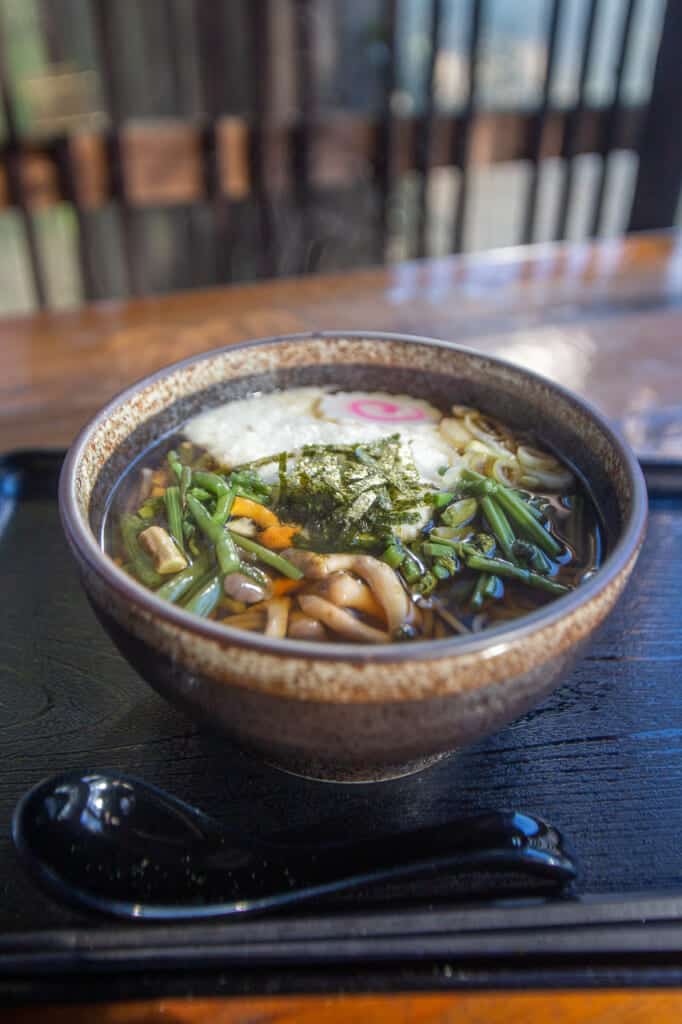 Tororo soba at Mount Takao