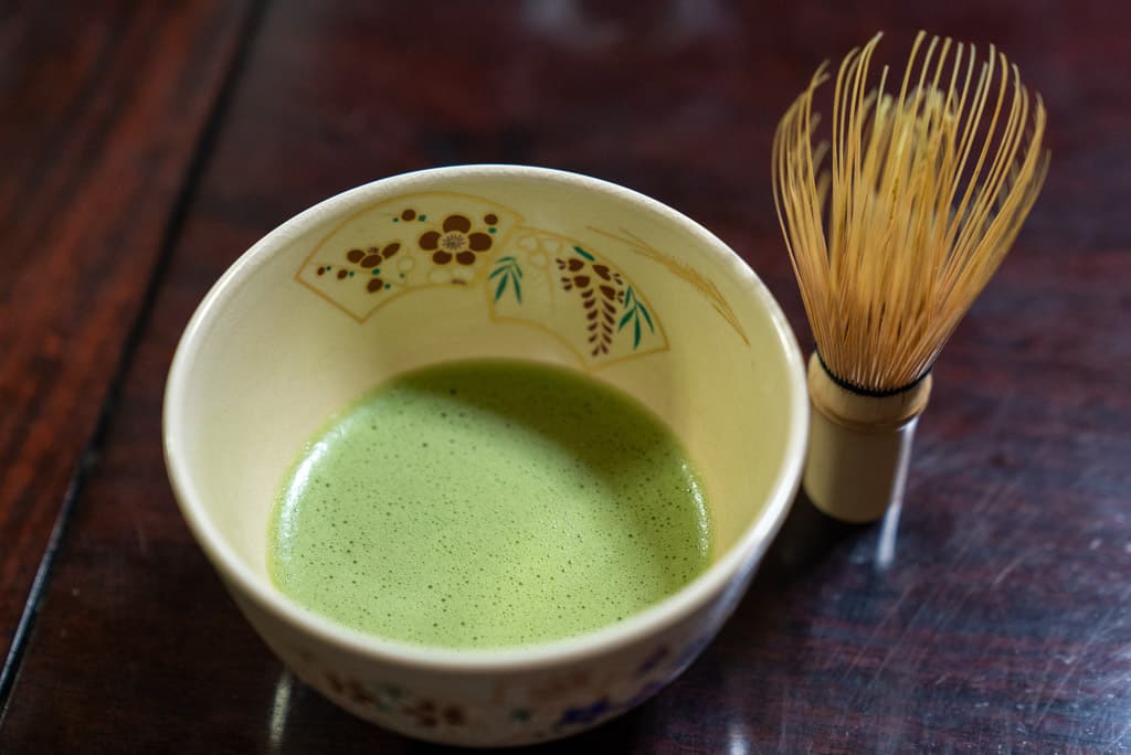 Matcha green tea at Kyoto Obubu Tea Farms