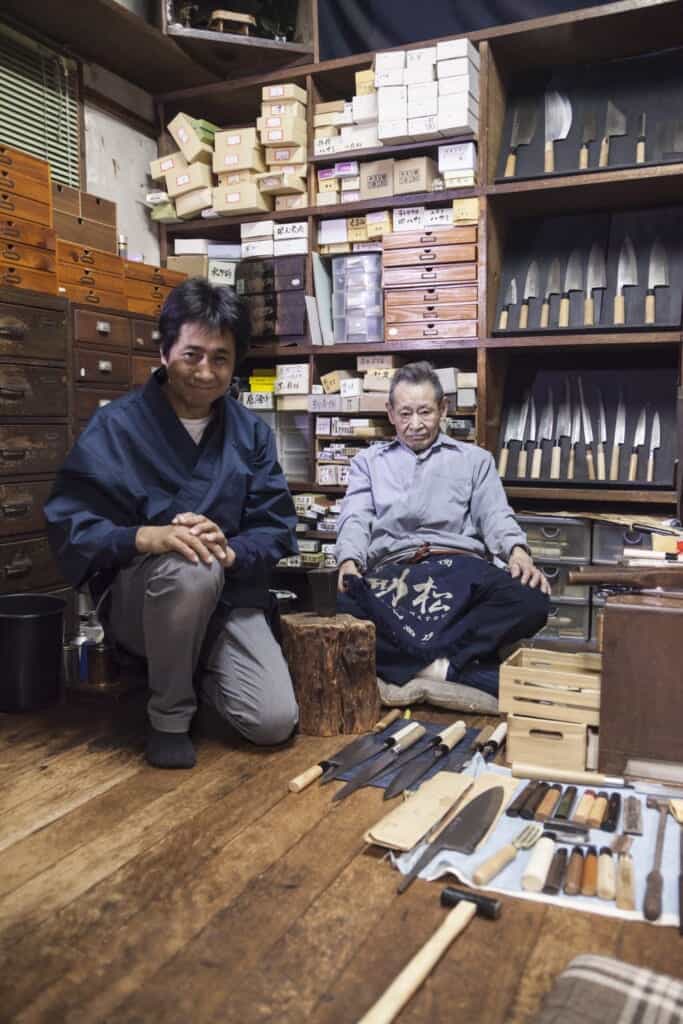 Takashi Wada and Aizo Wada from Sakai Knife experience