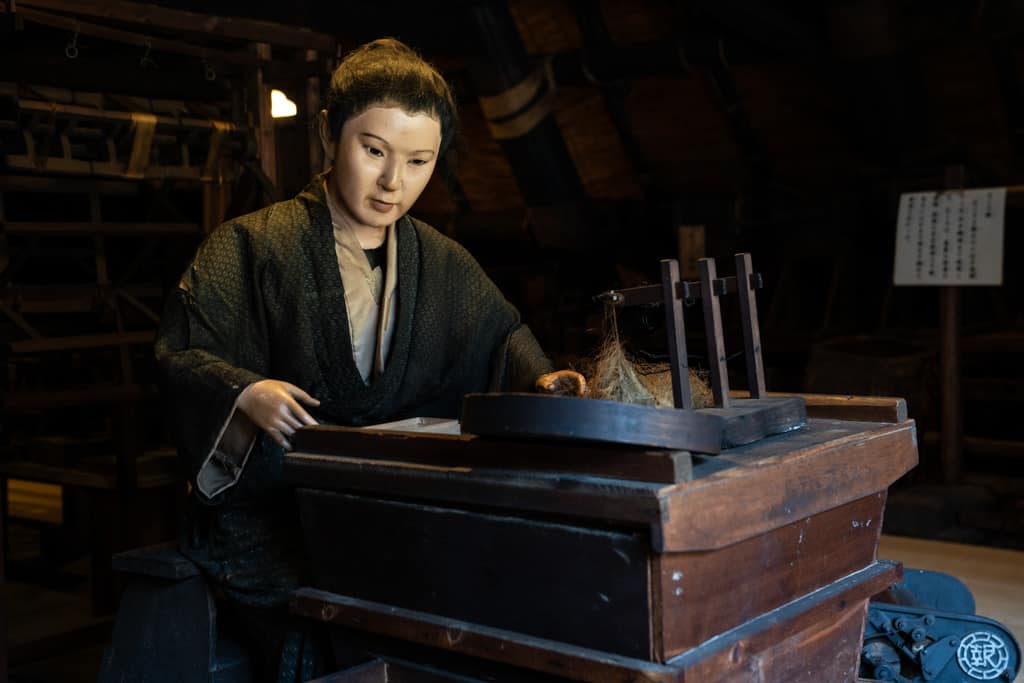 Japanese mannequin in Gassho village in Gifu, Japan