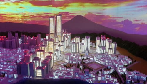 Evangelion Tokyo-III Area at Small Worlds Tokyo