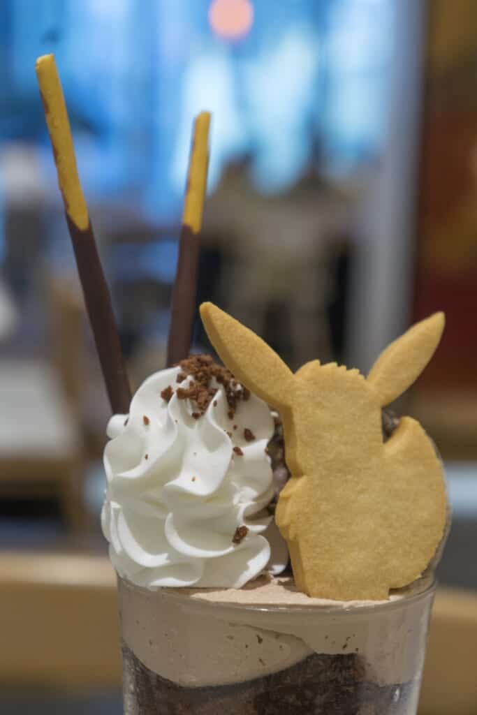 Detail of Eevee's Sweet Chocolate Parfait