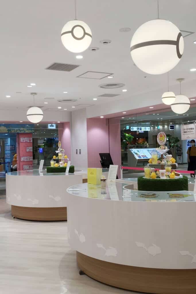 Counters at Pikachu Sweets by Pokémon Cafe