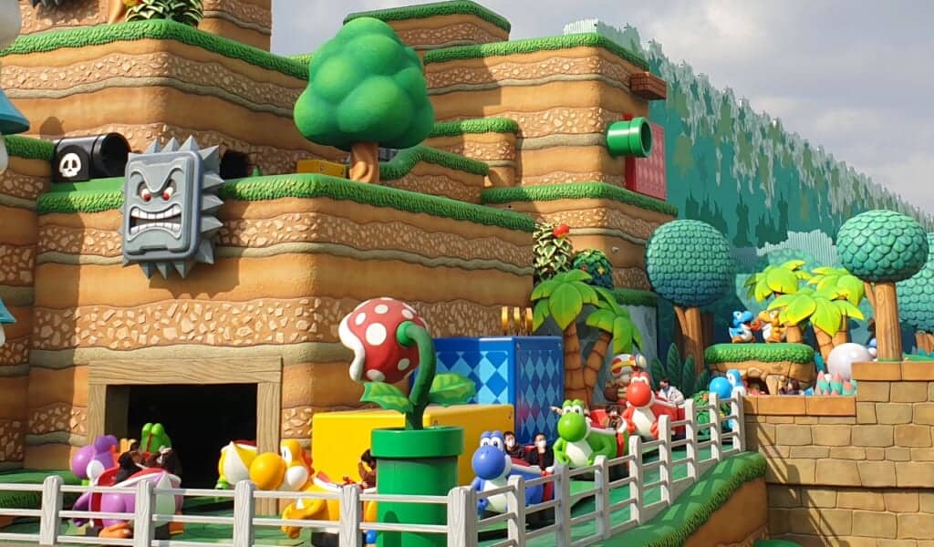 Yoshi's Adventure ride at the Super Nintendo World