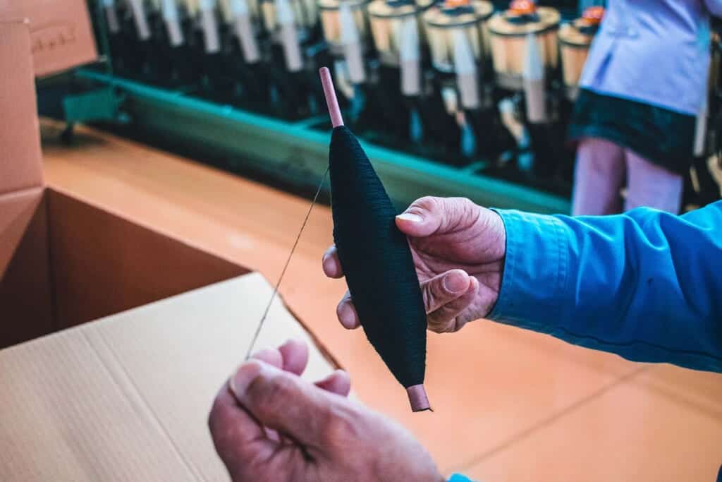 Spool of woollen thread in Japan