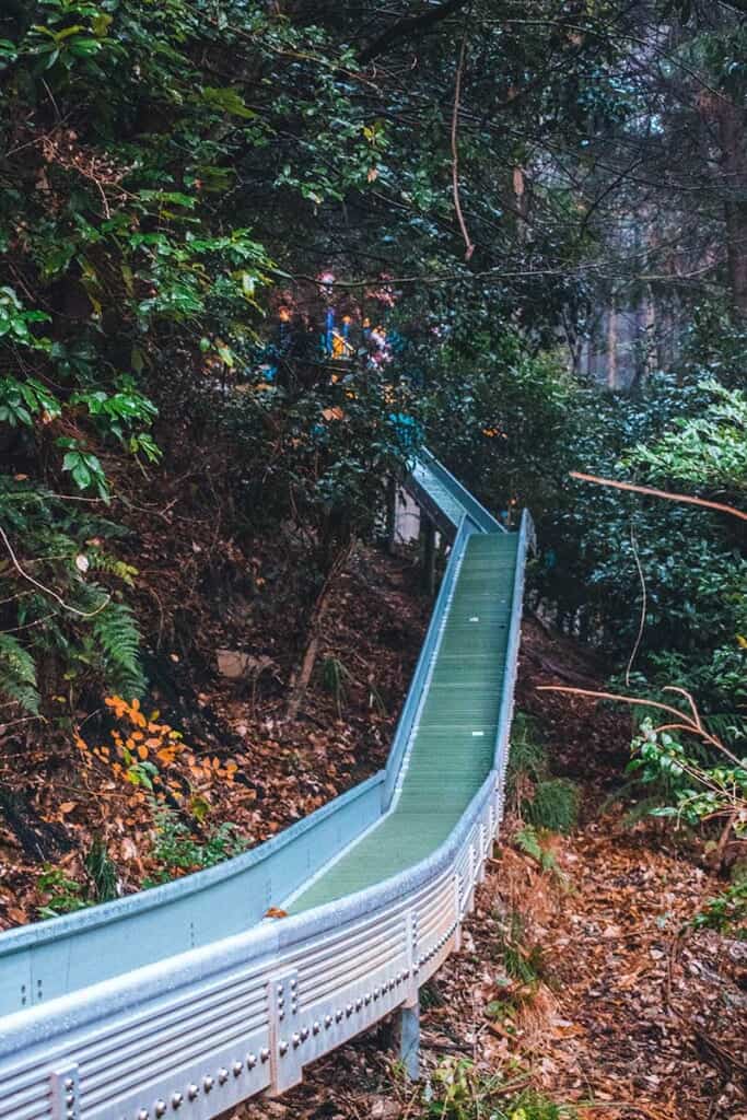 Slide in Japanese park in Osaka, Japan