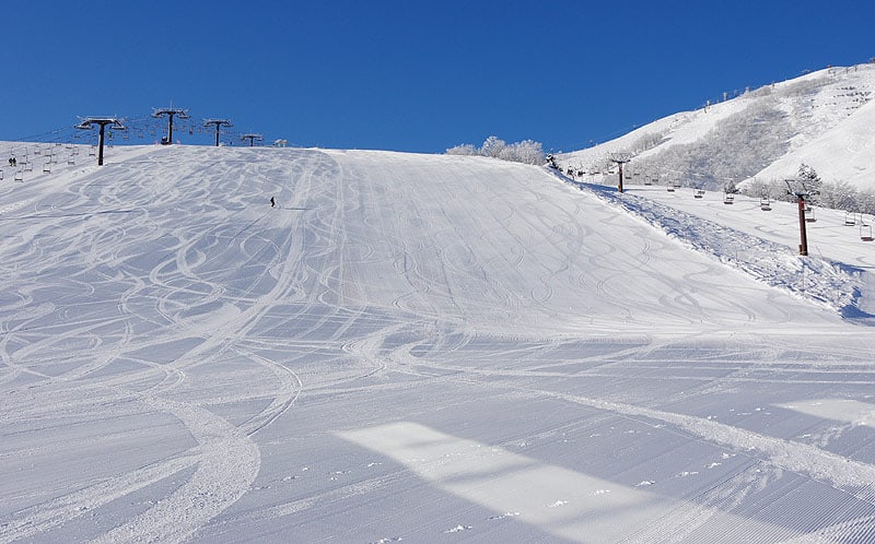 Open ski slope of Happo One Ski Resort