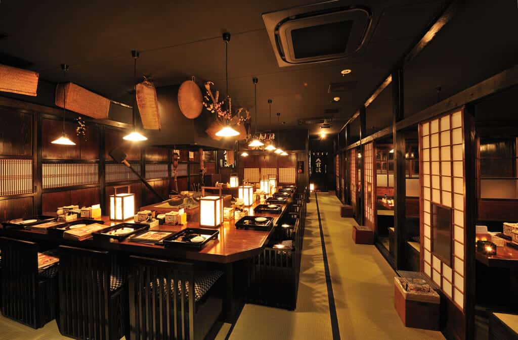 counter at Shinshu Nagaya Sakaba