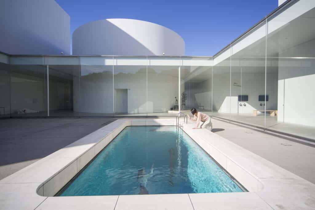swimming pool in courtyard