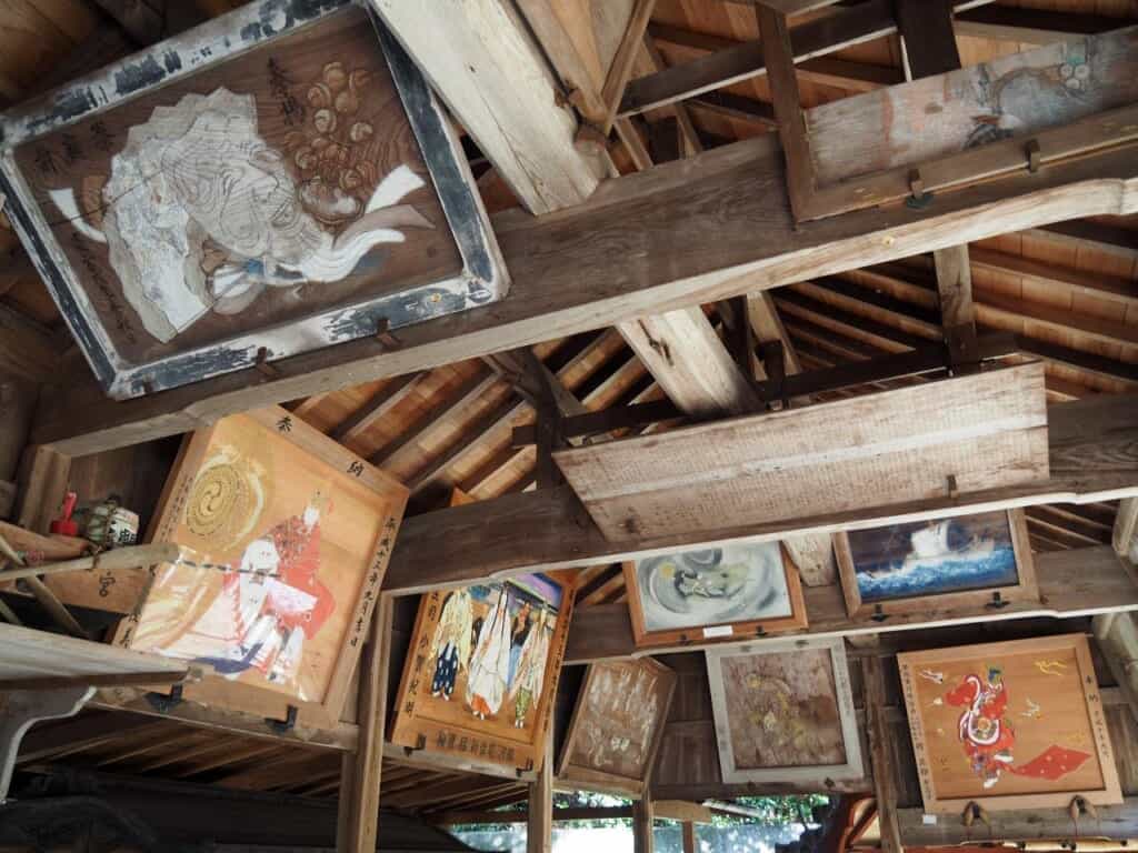 Votive plaques at Osake Shrine