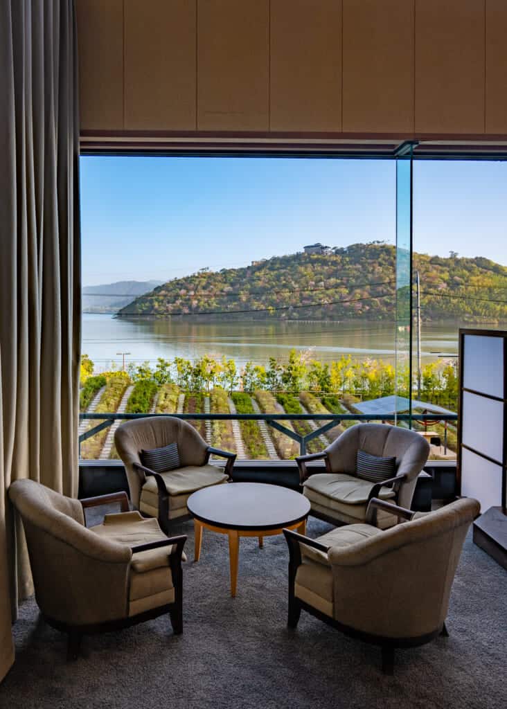 reading library at hoshino resorts kai enshu in hamamatsu