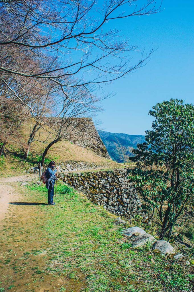 Hiking in the mountains in Japan