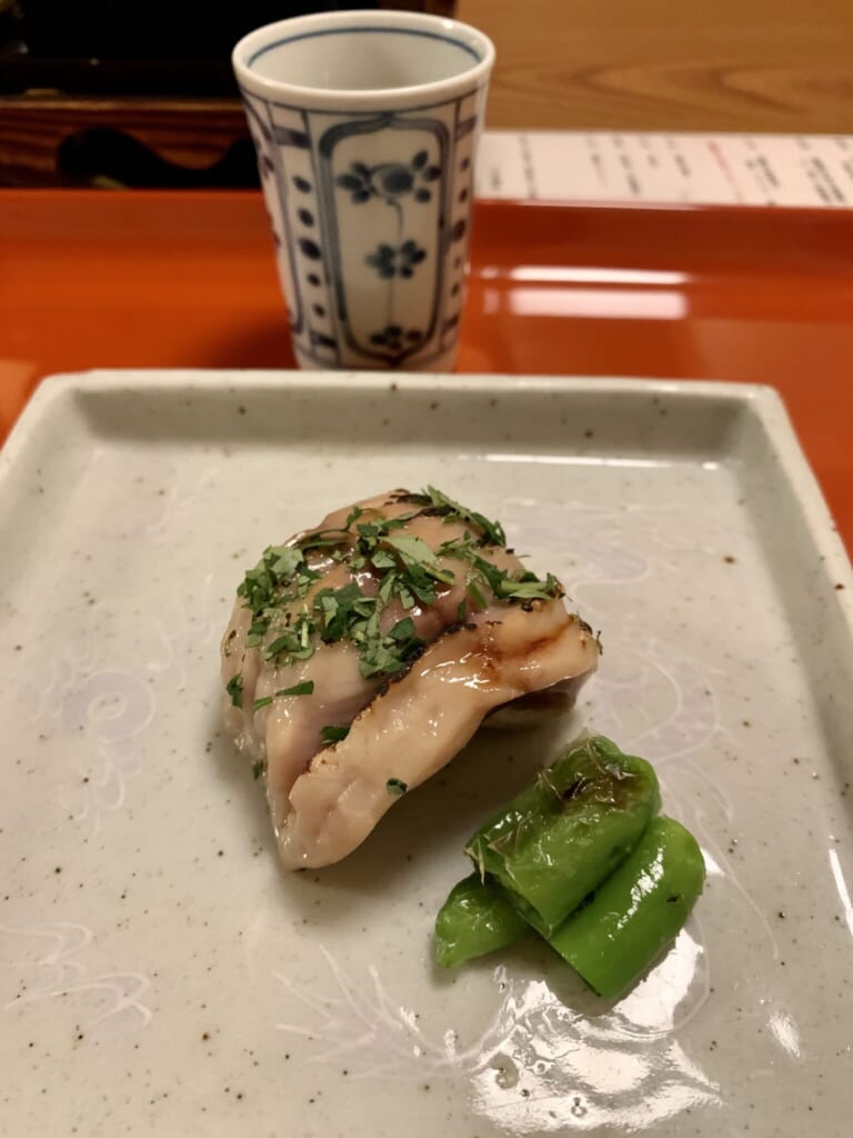 small dish of meat and vegetable