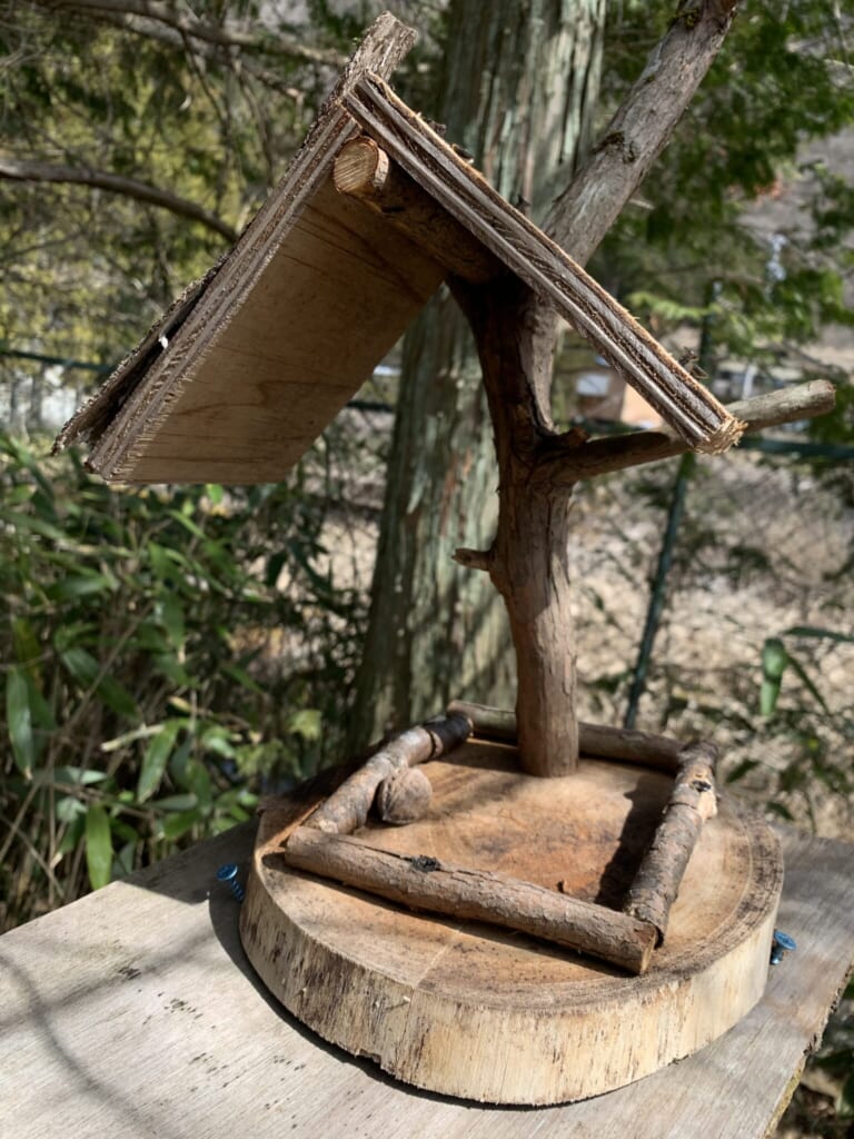 wooden roof for a small animal