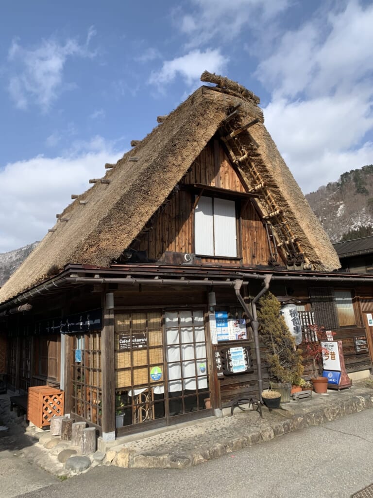 traditional Japanese thatched house