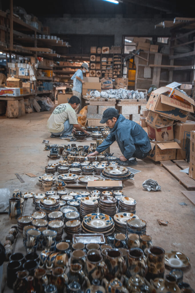 people working in matsuda workshop in Okinawa