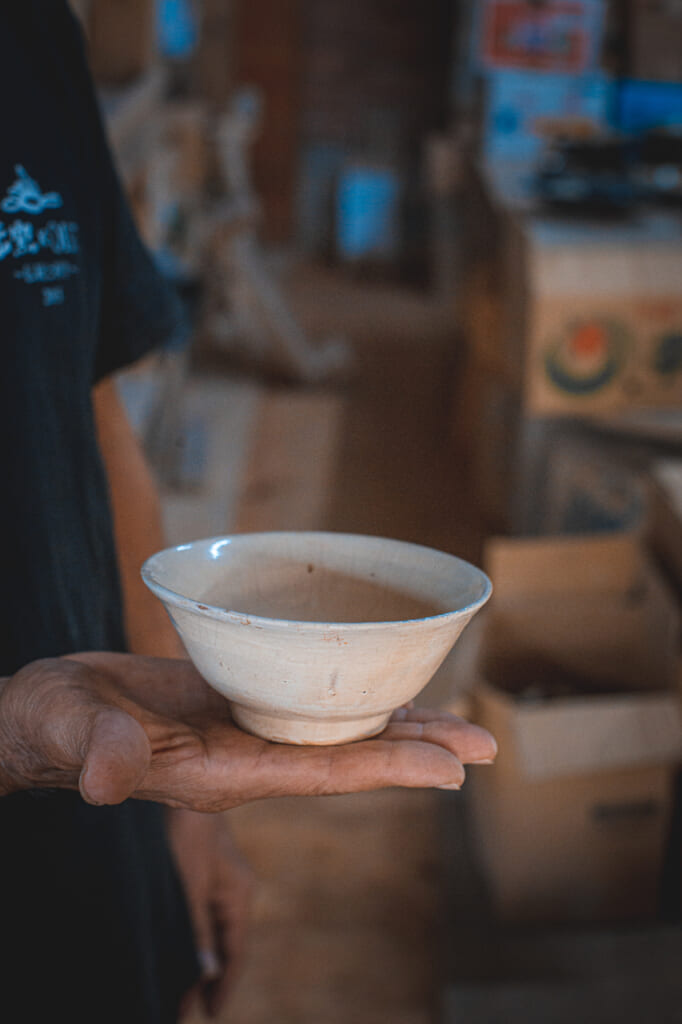 an antique japanese ceramic in okinawa