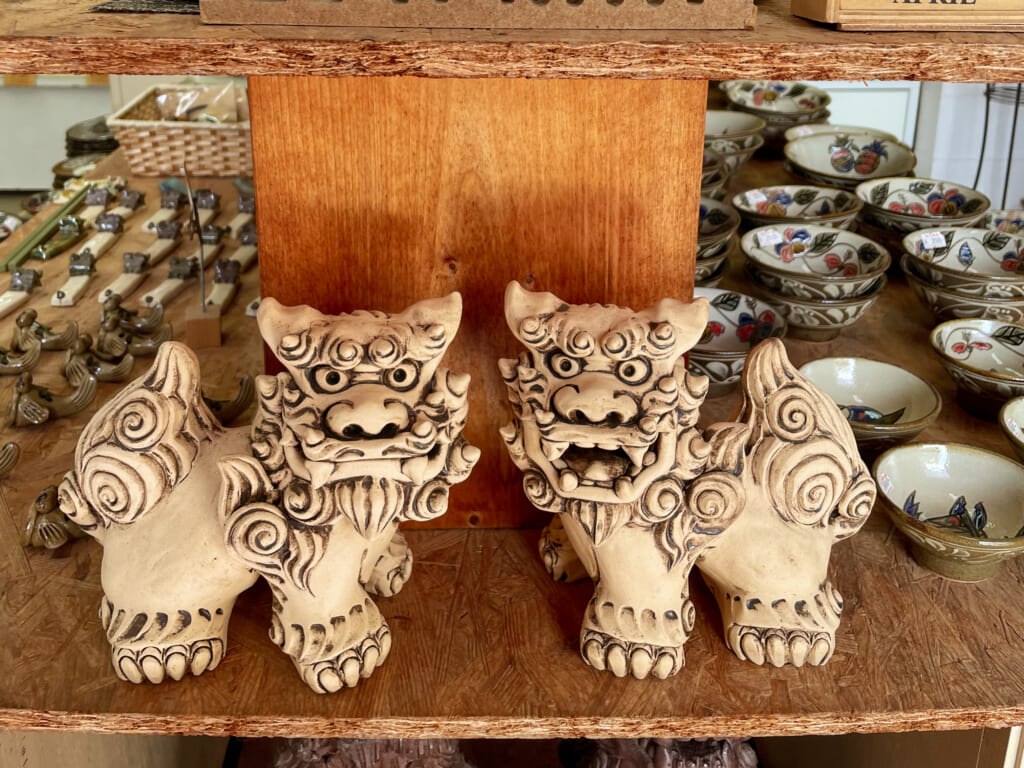 traditional japanese pottery in okinawa