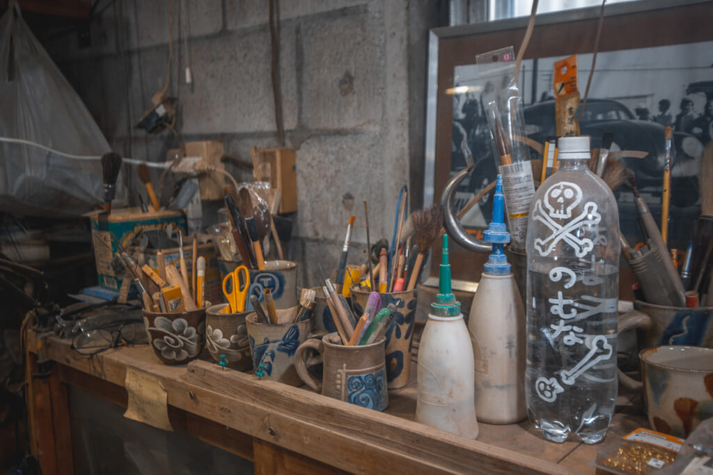 Pottery tools in Okinawa, Japan