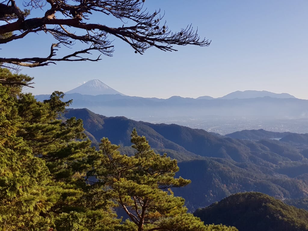 Mount Fuji view from Yasaburo-dake in Japan