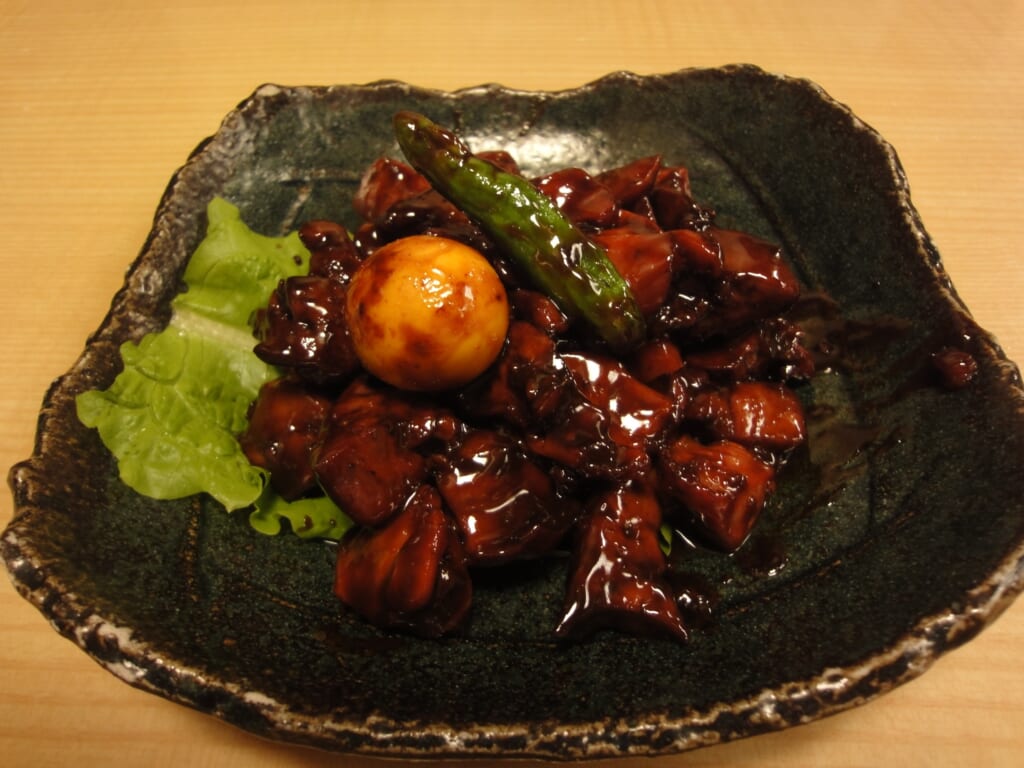 Torimotsuni, unusual food to try in Kofu
