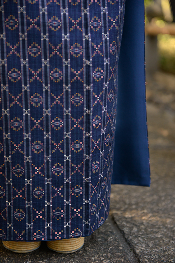 traditional okinawan Japanese kimono fabric