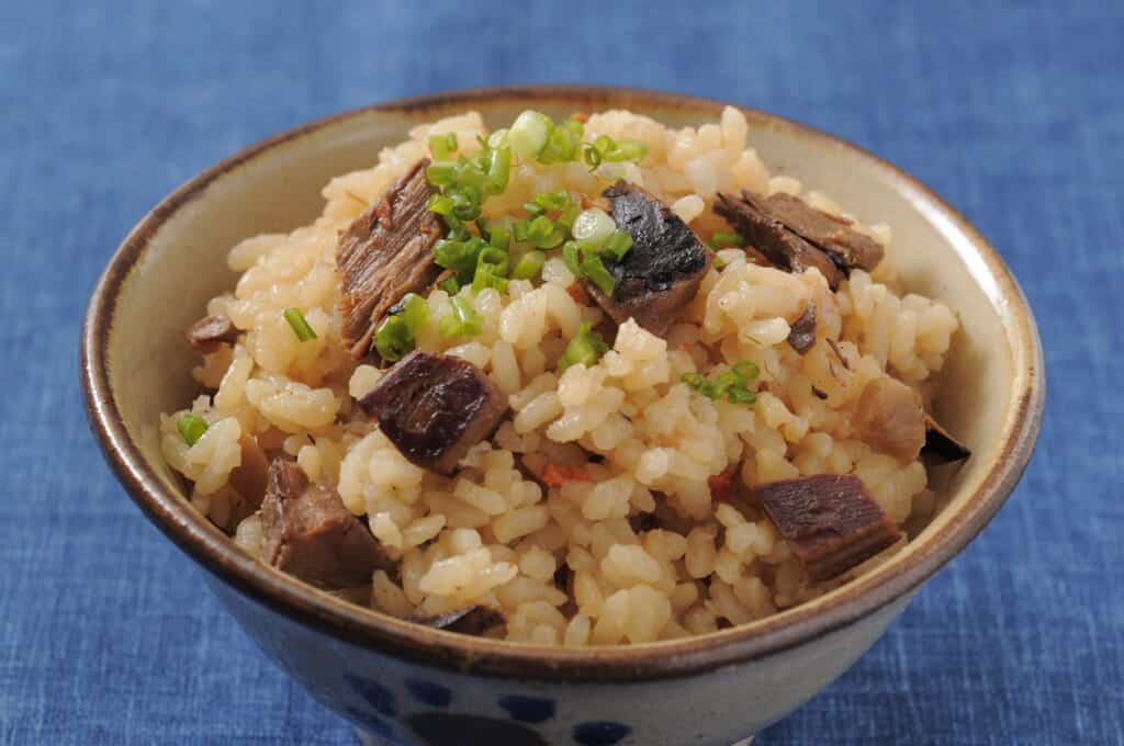 Katsuomeshi , a healthy okinawan food in Japan