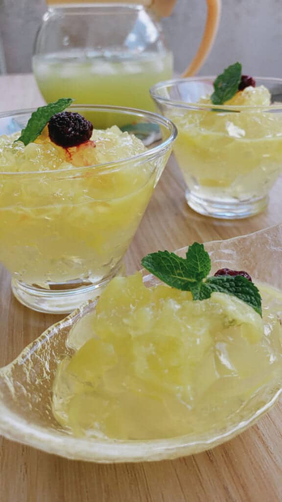 shikwasa jelly, a citrus from okinawa, japan