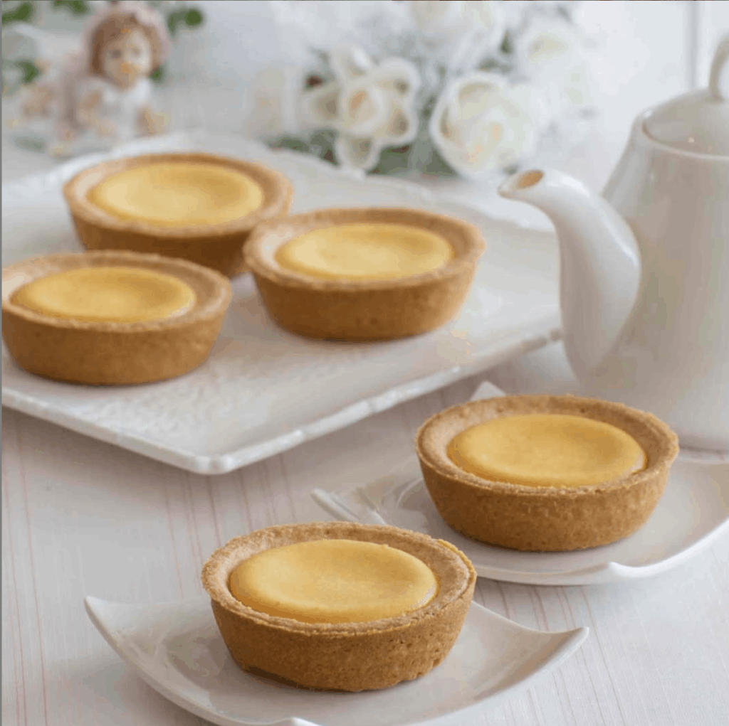 Japanese tart desserts in Okinawa, Japan