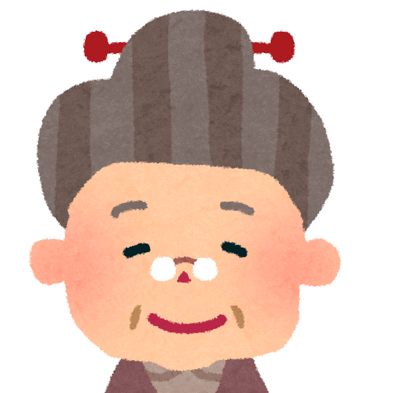 Elderly woman illustration