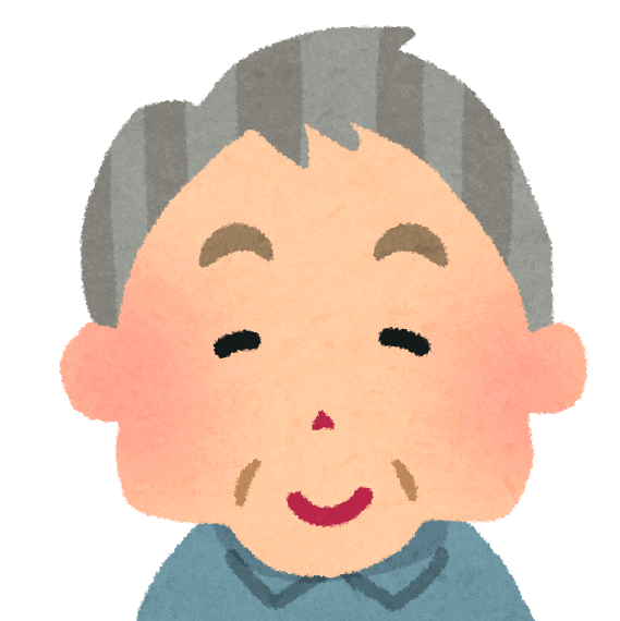 Elderly man illustration