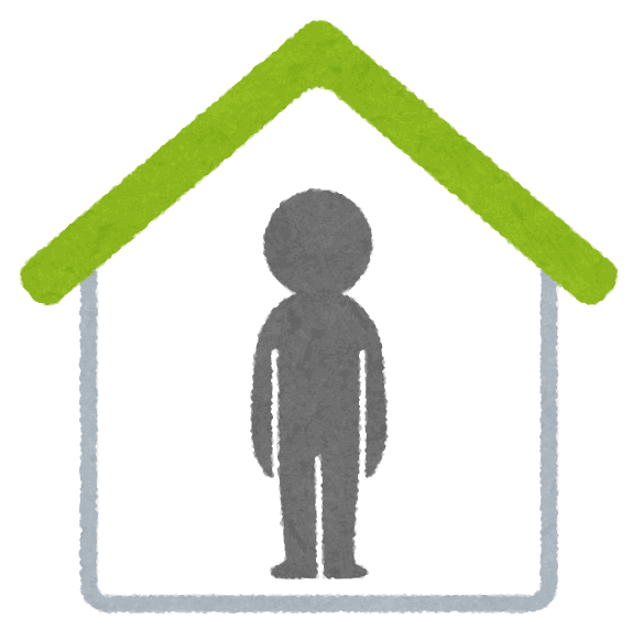 single person under roof