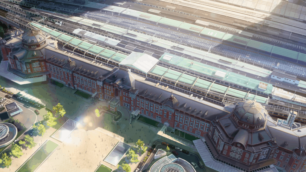 Your Name scene of Tokyo Station