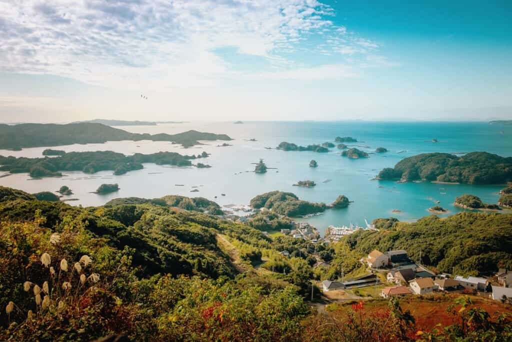 Kujukushima Bay, in Nagasaki, Islands in Japan