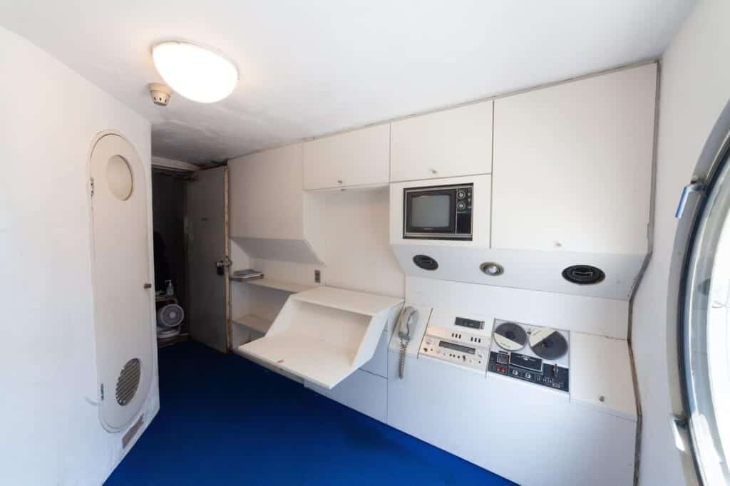 Interior view of Nakagin Capsule Tower