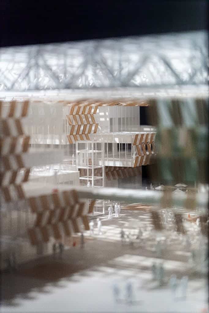 Kengo Kuma's design of Nakaoka City Hall at the Japan Culture Expo