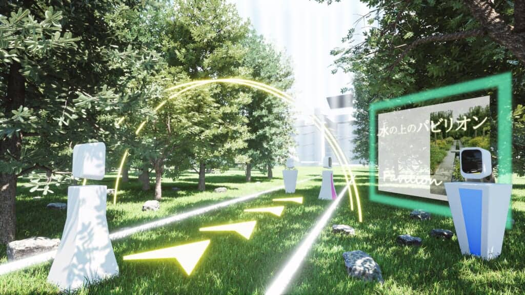 Sample image of future plans for the virtual platform for the Japan Cultural Expo