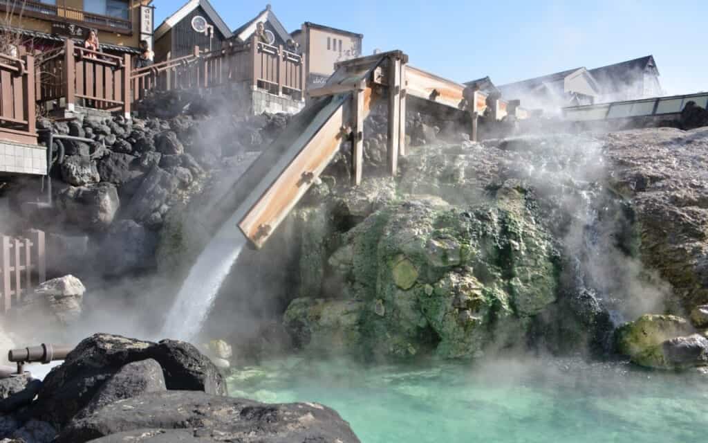 Yubatake in Kusatsu Onsen, Japan