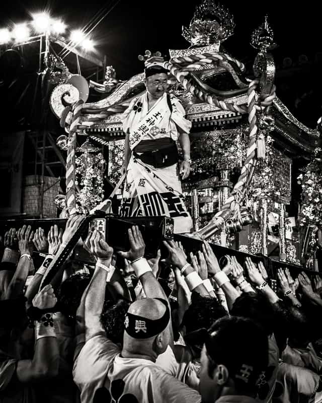 matsuri portable shrine in Japan