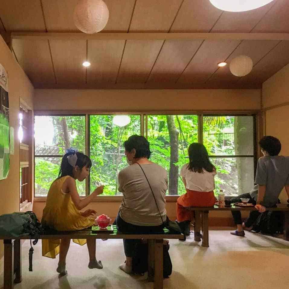 Interior of Setsugekka tea house