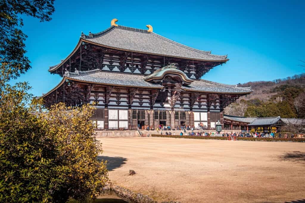 traditional japanese todaiji temple in Japan