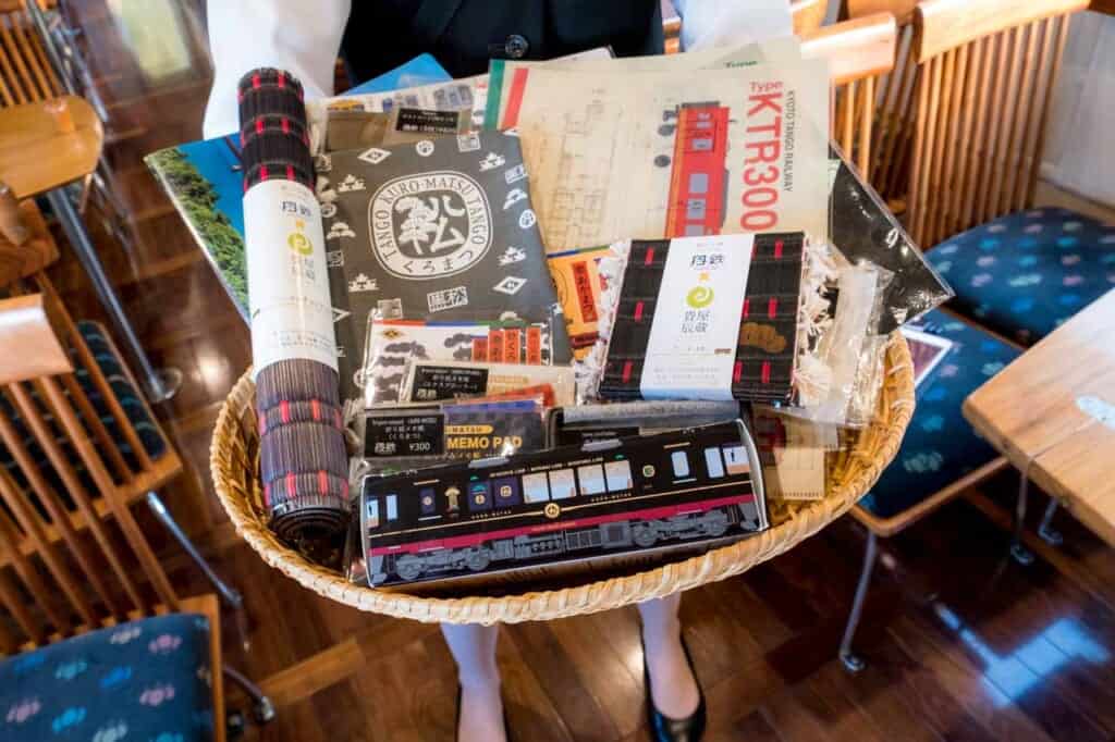 Tango Kuromatsu train souvenirs in Japan