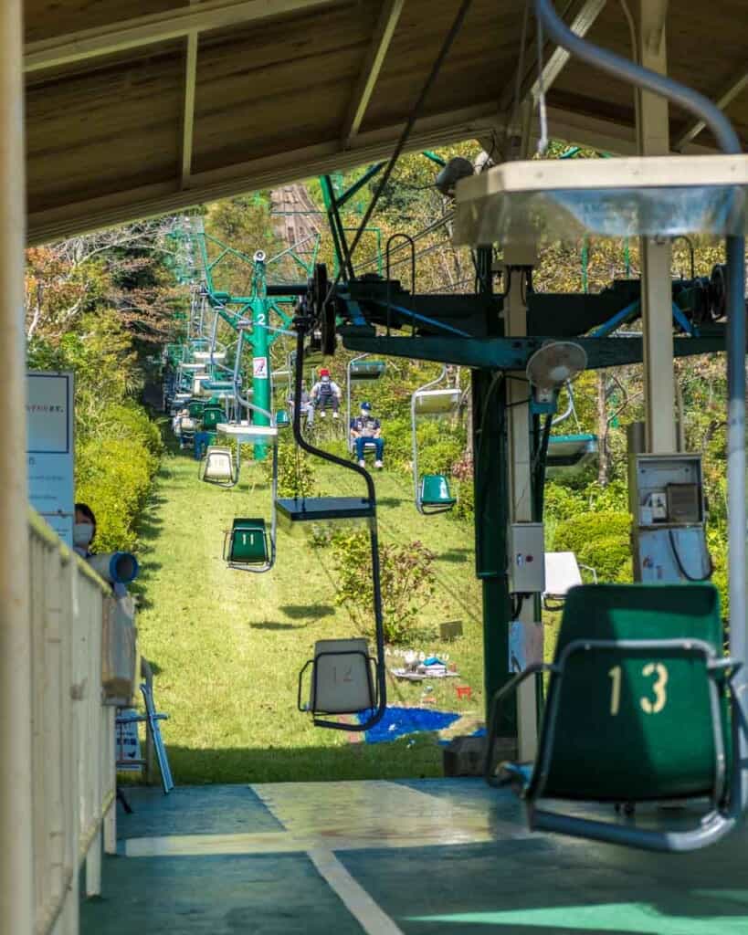 chairlift up to Amanohashidate in Kyoto
