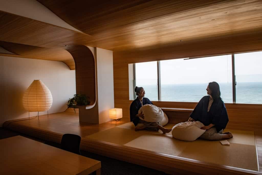 A depiction of a high-class room in Tsuruoka