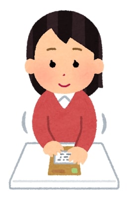 woman with an envelop