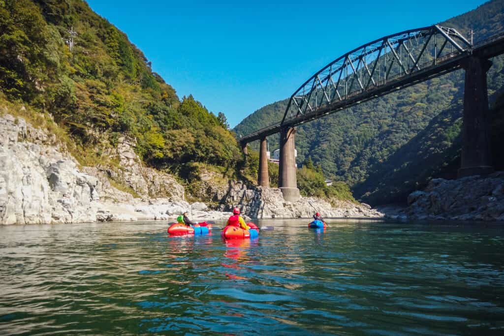 paddling in shikoku