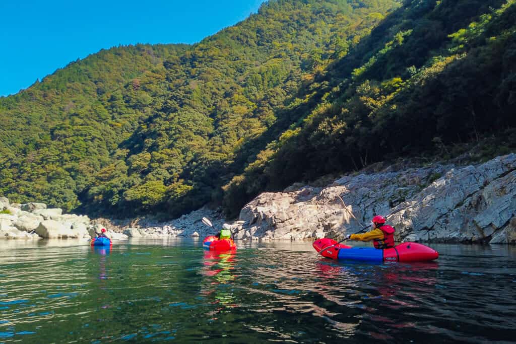 river rafting in iya valley, shikoku